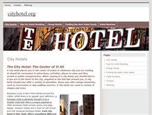 Tablet Screenshot of cityhotel.org